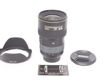 Nikon 16-35mm f4 G AF-S Nikkor ED N VR Aspherical with hood HB-23 For Sale