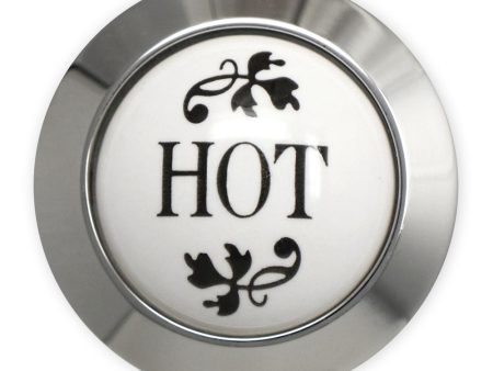 Coventry Brassworks Ceramic Hot Button with Metal Ring 88.01.200 Hot on Sale