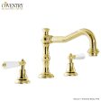 Coventry Brassworks Limited Widespread Lavatory Faucet 350 with Orleans Ceramic Handle on Sale