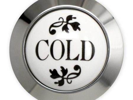 Coventry Brassworks Ceramic Cold Button with Metal Ring 88.01.201 For Sale