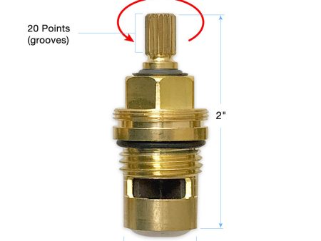 1 2  Quarter Turn Ceramic Cartridge Hot 20 Point 88.30.036 Online