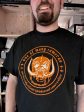 #025 Wörld s Önly Satanic Hömosexual Camerastöre – black shirt orange print Sale