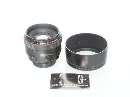 Canon EF 50mm f1.2 L with hood ES-78 Supply