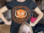 #025 Wörld s Önly Satanic Hömosexual Camerastöre – black shirt orange print Sale