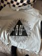 #026 Illuminati – light grey t-shirt with black and white print Online Hot Sale